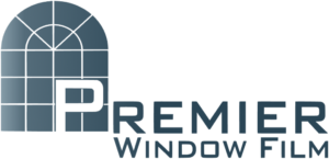 Premier Window Film logo white stroke